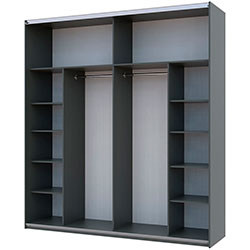 Фото Шафа купе G-Caiser 2 ДСП 3 частини 220х60х240 Графіт