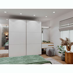 Фото Шафа купе G-Caiser 2 ДСП 3 частини 220х60х240 Білий