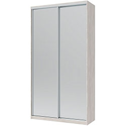 Фото Шафа купе Сіті Лайт 2 Дзеркала 120х45х225