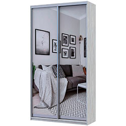 Фото Шафа купе Сіті Лайт 2 Дзеркала 120х45х225