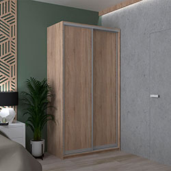 Фото Шафа купе Сіті Лайт 2 ДСП 120х60х225