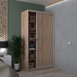 Фото Шафа купе Сіті Лайт 2 ДСП 120х60х225