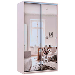 Фото Шафа купе Сіті Лайт 2 Дзеркала 120х60х225