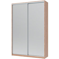 Фото Шафа купе Сіті Лайт 2 Дзеркала 150х45х225