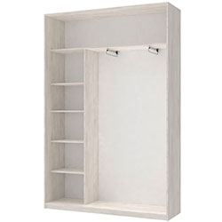 Фото Шафа купе Сіті Лайт 2 Дзеркала 150х45х225