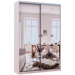 Фото Шафа купе Сіті Лайт 2 Дзеркала 150х45х225