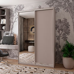 Фото Шафа купе Сіті Лайт 1 ДСП 1 Дзеркало 150х60х225