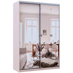 Фото Шафа купе Сіті Лайт 2 Дзеркала 150х60х225