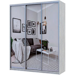 Фото Шафа купе Сіті Лайт 3 Дзеркала 180х60х225