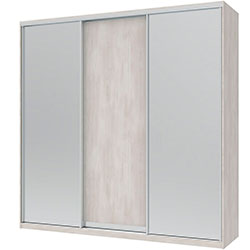 Фото Шафа купе Сіті Лайт 1 ДСП 2 Дзеркала 225х60х225