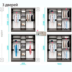 Фото Шафа-купе Стандарт 1800x450