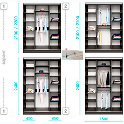 Фото Шафа-купе Комбі 1500x450