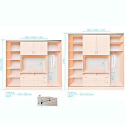 Фото Шафа-купе Кіноман 2700х450