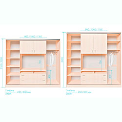 Фото Шафа-купе Кіноман 2700х600