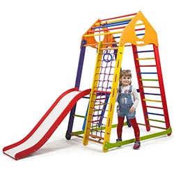 Фото Дитячий спортивний комплекс BambinoWood Color Plus 2