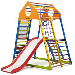 Дитячий спортивний комплекс KindWood Color Plus 3