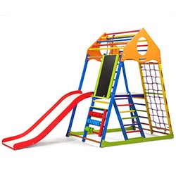 Фото Дитячий спортивний комплекс KindWood Color Plus 3