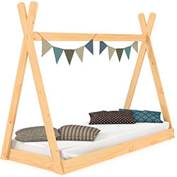 Фото Дитяче ліжко-будиночок Вігвам Лак 80х160