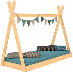 Фото Дитяче ліжко-будиночок Вігвам Лак 80х160