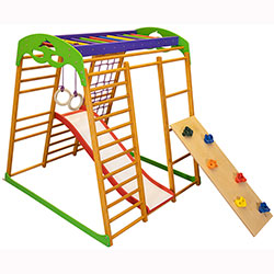 Фото Дитячий спортивний комплекс для квартири Карамелька Plus 6