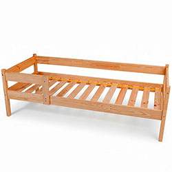 Фото Ліжко Тиша 90х200 Сосна