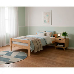 Фото Ліжко Тиша 90х200 Сосна