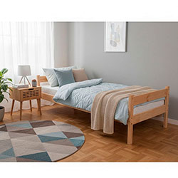 Фото Ліжко Тиша 90х200 Сосна