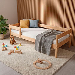 Фото Ліжко Тиша 90х200 Сосна