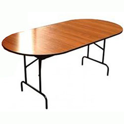 Стіл овальний складаний ДСП 16 ДМ 189-75 ОТД