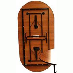 Фото Стіл овальний складаний ДСП 16 ДМ 249-75 ОТД