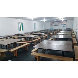 Фото Стіл квадратний складаний ДСП 16 ДМ 1414-75 КТДД