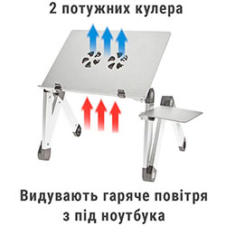 Фото Столик трансформер для ноутбука UFT Sprinter T6 Silver