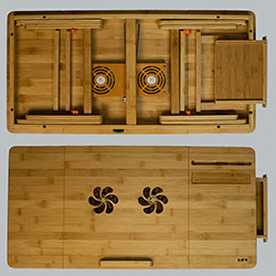 Фото Бамбуковий столик для ноутбука UFT T13 New