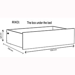 Фото Ліжко Rico / Ріко 90х200