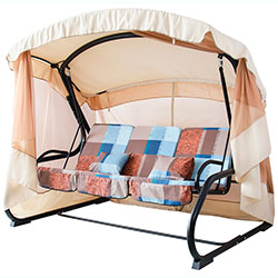 Фото Гойдалка садова Сімейна Велика коричнево-сіра клітинка (2140148)