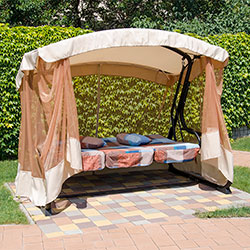 Фото Гойдалка садова Сімейна Велика коричнево-сіра клітинка (2140148)