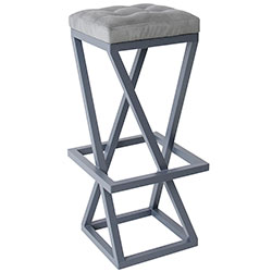 Стілець барний Бакаут Сірий + Графіт (4010341)