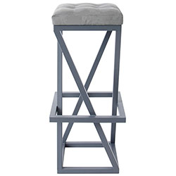 Фото Стілець барний Бакаут Сірий + Графіт (4010341)