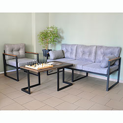 Фото Крісло Плаза Сірий (4010409)