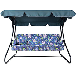 Фото Гойдалка садова Графиня Рожеві квіти на синьому фоні (2140381)