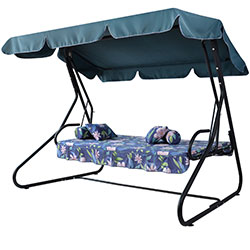 Фото Гойдалка садова Графиня Рожеві квіти на синьому фоні (2140381)