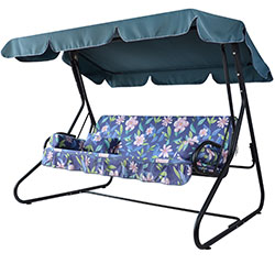 Фото Гойдалка садова Графиня Рожеві квіти на синьому фоні (2140381)