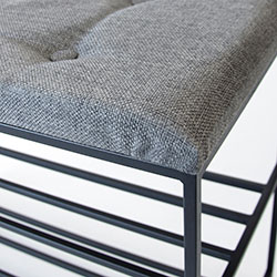 Фото Підставка під взуття 10х10 М’яка Сірий + Чорний (4010313)