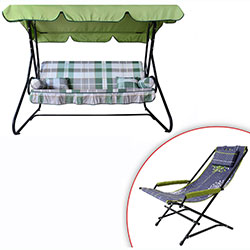 Фото Гойдалка садова Графиня Велика зелено-сіра клітинка (2140382)