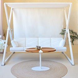 Фото Гойдалка преміум Білий лотос 4-х місна Тедді (2140371)