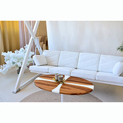 Фото Гойдалка преміум Білий лотос 4-х місна Тедді (2140371)