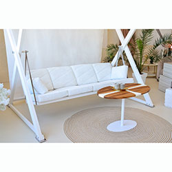 Фото Гойдалка преміум Білий лотос 4-х місна Тедді (2140371)