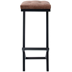 Фото Стілець барний м’який Платан Коричневий + Чорний (4010344)