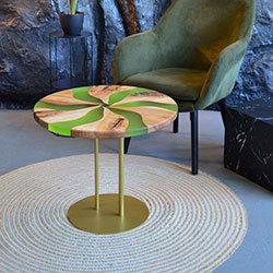 Фото Журнальний стіл Palmarius Коло світло-зелене №2