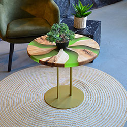 Фото Журнальний стіл Palmarius Коло світло-зелене №2